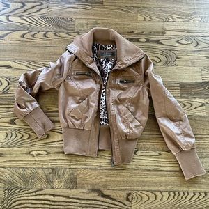 Ci Sono Faux Leather Jacket M